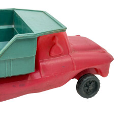 1970's Üfleme Plâstik Büyük Boy Oyuncak Damperli Kamyon AOB5443 - 5