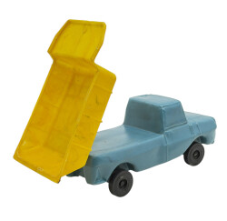 1970's Üfleme Plâstik Damperli Oyuncak Kamyonet AOB5170 - 4