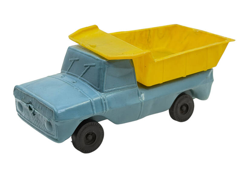 1970's Üfleme Plâstik Damperli Oyuncak Kamyonet AOB5170 - 1