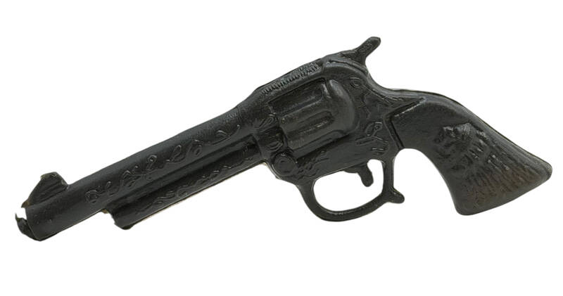 1970's Üfleme Plâstik Oyuncak Kovboy Su Tabancası AOB5092 - 2