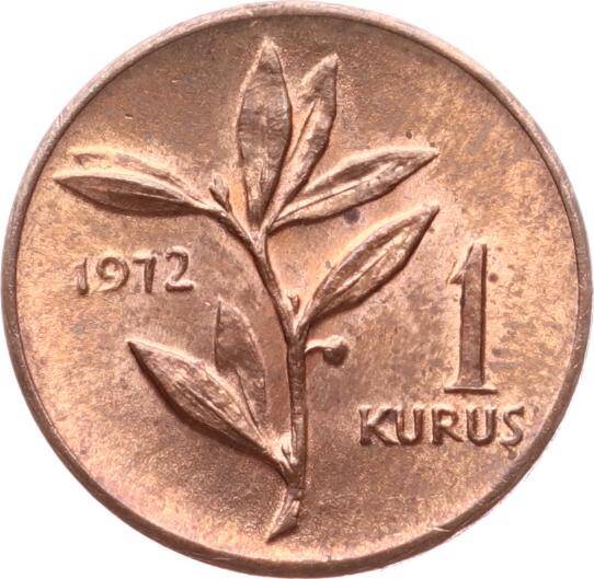 1972 Yılı 1 Kuruş - ÇİL TCM3258 - 3