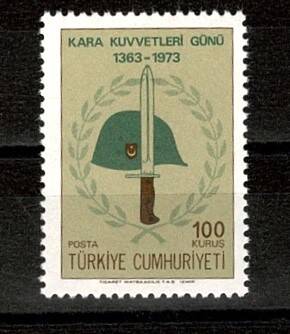 1973 Kara Kuvvetleri Günü 100 Kuruş Damgasız Pul (MNH) PPT2500 - 1