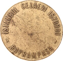 1973 Yılı 5 Lira İstanbul Cezaevi İşyurdu Bayrampaşa Jeton JTF764 - 2