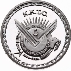 1974-1984 K.K.T.C. Barış ve Özgürlük Bayramı Gümüş MVM815 - Gökçekoleksiyon