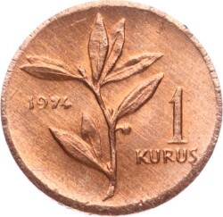 1974 Yılı 1 Kuruş - ÇİL TCM3257 - 3