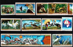 1975-1976 Senegal Doğa, Yaban Hayatı ve Kuşlar Temalı 11'li Pul Lotu (MNH) PPT3054 - Gökçekoleksiyon