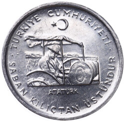1975 FAO 10 Kuruş Saban Kılıçtan Üstündür ÇİL FAO17 - 3