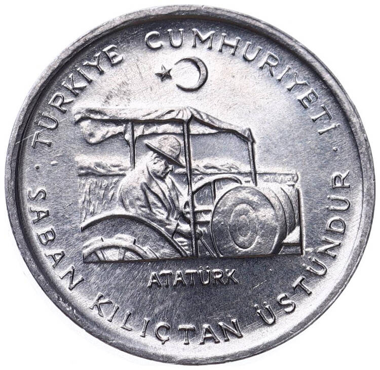 1975 FAO 10 Kuruş Saban Kılıçtan Üstündür ÇİL FAO17 - 3
