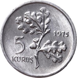 1975 - 5 Kuruş FAO (Aile Planlaması) ÇİL FAO22 - 2