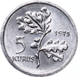 1975 - F.A.O. 5 Kuruş (Aile Planlaması) ÇİL FAO22 - 2