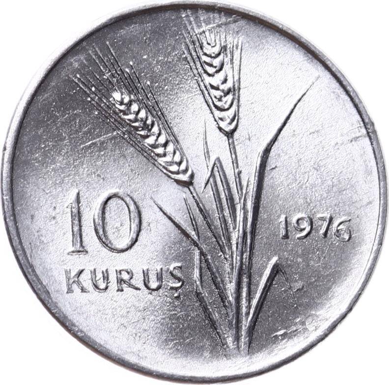 1976 Yılı 10 Kuruş - ÇİL TCM3135 - 1