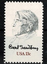 1978 ABD (US) Carl Sandburg 13c Edebi Temalı Hatıra Pulu (MNH) PPT3014 - Gökçekoleksiyon