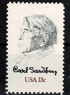 1978 ABD (US) Carl Sandburg 13c Edebi Temalı Hatıra Pulu (MNH) PPT3014 - 1