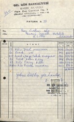 1977 Gel Gör Bakkaliyesi Sabri Akarsu Antetli Damga Pullu Makbuz EFM(N)10956 - Gökçekoleksiyon