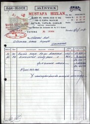 1977 MİNTEX MUSTAFA HIZLAN Debriyaj Balataları Gürhan Alp Antetli Damga Pullu Fatura EFM(N)11489 - Gökçekoleksiyon