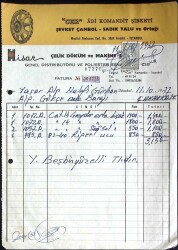 1977 Şevket Çambol , Sadık Talu HİSAR Çelik Döküm Antetli Damga Pullu Fatura EFM(N)11484 - Gökçekoleksiyon