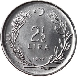 1977 yılı 2½ Lira FAO ÇİL *Herkese Ekmek ve Konut* (Düz) TCM2446 - 2
