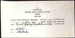 1978 İstanbul Devlet Opera Ve Balesi Aydın Günden Emil Galip Sandalcı ya Davetiye EFM(N)11495 - Gökçekoleksiyon