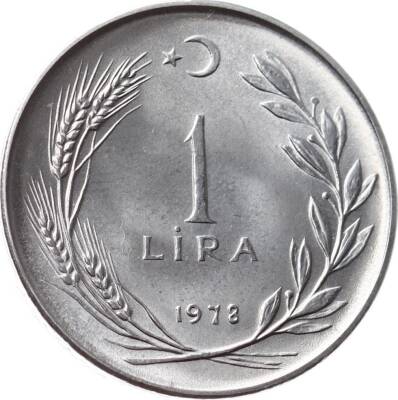 1978 Yılı 1 Lira (Düz) - ÇİL TCM3276 - 1