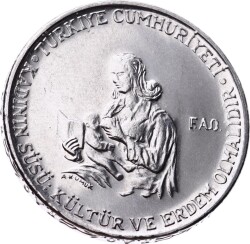 1978 Yılı 2½ Lira FAO ÇİL *Kadının Süsü Kültür ve Erdem Olmalıdır* (TERS) - ÇİL FAO9 - 1