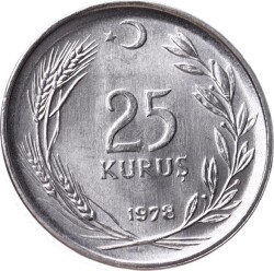 1978 Yılı 25 Lira - ÇİL TCM3272 - 3