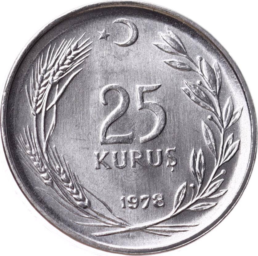 1978 Yılı 25 Lira - ÇİL TCM3272 - 3