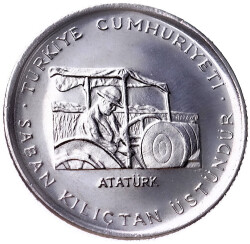 1978 Yılı 5 Lira FAO ÇİL * Saban Kılıçtan Üstündür * FAO3 - 1