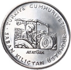 1979 - 1 Lira FAO *Saban Kılıçtan Üstündür* ÇİL TCH1136 - Gökçekoleksiyon