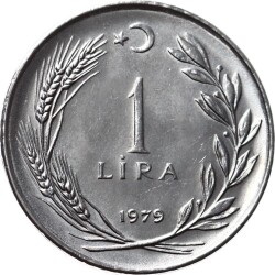 1979 Yılı 1 Lira ÇİL (Düz) TCM2431 - 1
