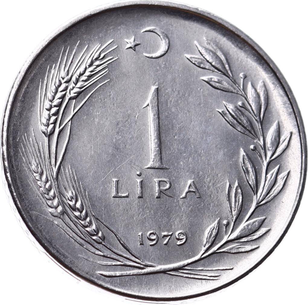 1979 Yılı 1 Lira (Düz) - ÇİL TCM3280 - 3