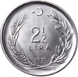 1979 Yılı 2½ Lira (Düz) - ÇİL TCM3281 - 3