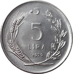1979 Yılı 5 Lira ÇİL TCM2423 - Gökçekoleksiyon