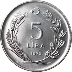 1979 Yılı 5 Lira FAO ÇİL *Aile Planlaması* TCM2449 - 2