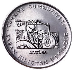 1979 yılı 50 Kuruş FAO ÇİL *Saban Kılıçtan Üstündür* FAO10 - 3
