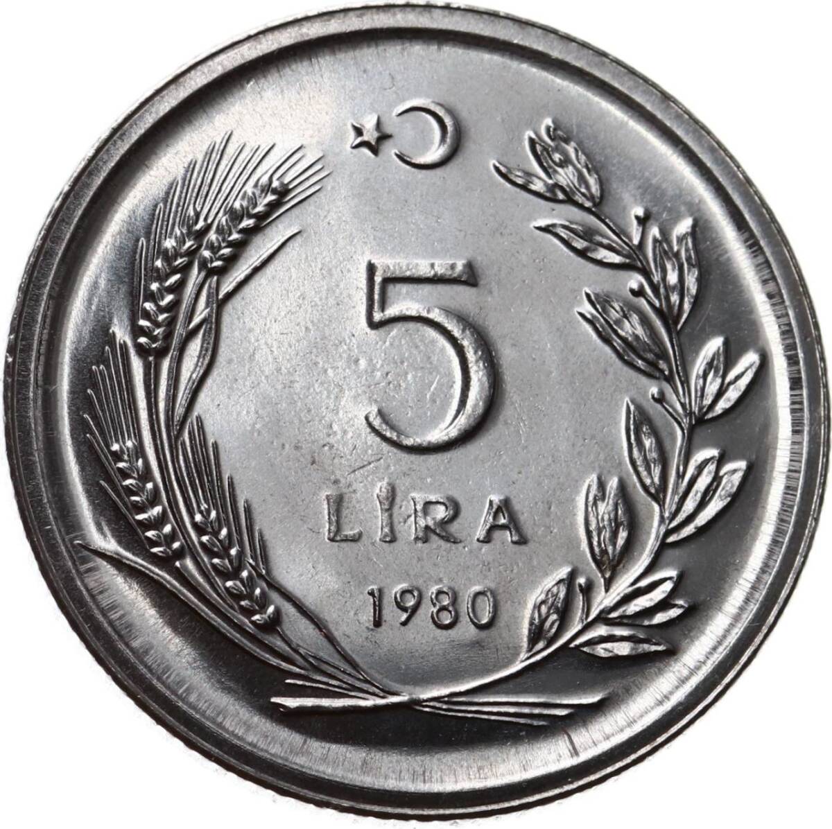 1980 - 5 Lira FAO ÇİL *Kalkınma İçin Balıkçılık* TCM2433 - 2