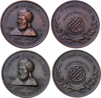 1980 - İbni Sinanın Doğumunun 1000.Yılı BakırBakır Okside Takım MVM999 - 2