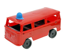 1980 Sonu 90 Başı Yerli Üretim Plâstik Oyuncak Volkswagen Ambulans Minibüs (Sıfır Ürün) AOB5366 - 7
