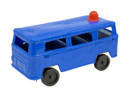 1980 Sonu 90 Başı Yerli Üretim Plâstik Oyuncak Volkswagen Ambulans Minibüs (Sıfır Ürün) AOB5367 - 4