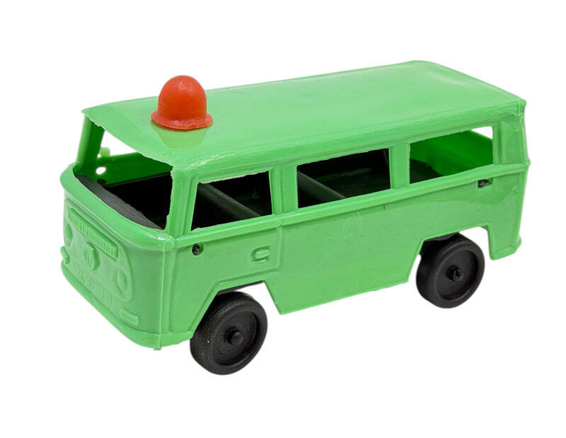 1980 Sonu 90 Başı Yerli Üretim Plâstik Oyuncak Volkswagen Ambulans Minibüs (Sıfır Ürün) AOB5368 - 1