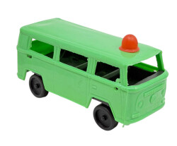 1980 Sonu 90 Başı Yerli Üretim Plâstik Oyuncak Volkswagen Ambulans Minibüs (Sıfır Ürün) AOB5368 - 3