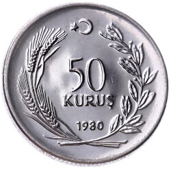 1980 Yılı 50 Kuruş FAO ÇİL *Köylü Kadınını Kalkındırma* FAO12 - 2