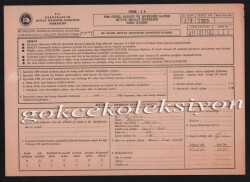 1980 Yılı Genel Sanayi Ve İşyerleri Sayımı Büyük İmalat İşyerleri Soru Kağıt Evrağı EFM317 - 1