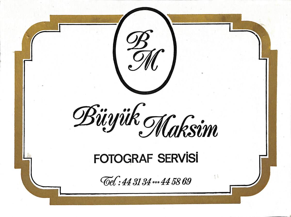 1980'ler Büyük Maksim Fotoğraf Servisi Fotoğraf Kartı EFMN15335 - 1