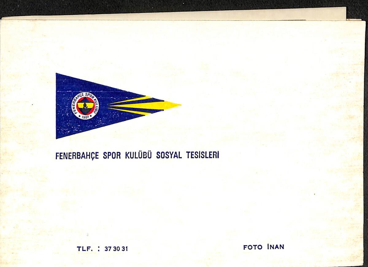 1980'ler Fenerbahçe Spor Kulübü Sosyal Tesisleri Düğün,Nişan,Bilumum Fotoğraf Kartı EFMN15340 - 1