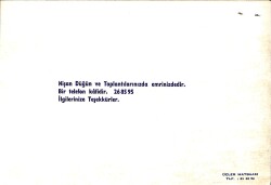 1980'ler Fenerbahçe Spor Kulübü Sosyal Tesisleri Düğün,Nişan,Bilumum Fotoğraf Kartı EFMN15340 - 3