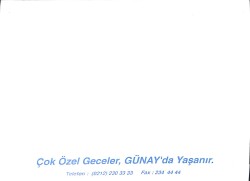 1980'ler Günay Restaurant Fotoğraf Kartı EFMN15349 - 3