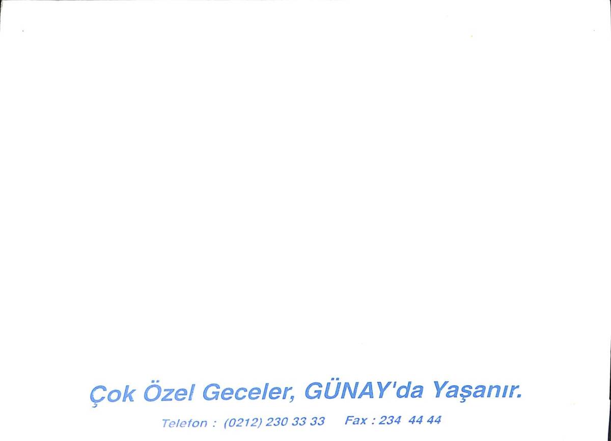 1980'ler Günay Restaurant Fotoğraf Kartı EFMN15349 - 3