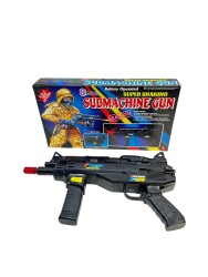 1980'ler Plastik Oyuncak Işıklı Makinalı Tüfek (Sıfır Kutusunda) AOB4618 (N) - Gökçekoleksiyon