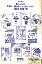 1980's 4-5.Sınıflar İçin Türkçe Dilbilgisi ve Dil Yeteneği Testleri Kolejlere Hazırlık NDR99921 - 3