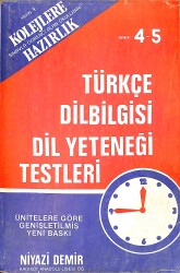 1980's 4-5.Sınıflar İçin Türkçe Dilbilgisi ve Dil Yeteneği Testleri Kolejlere Hazırlık NDR99921 - 4